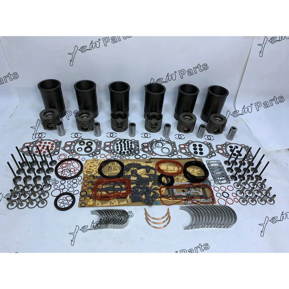 

6D140 Overhaul Repair Kit With Piston Ring Full Gasket Set Bearing Valves For Komatsu Engine Parts