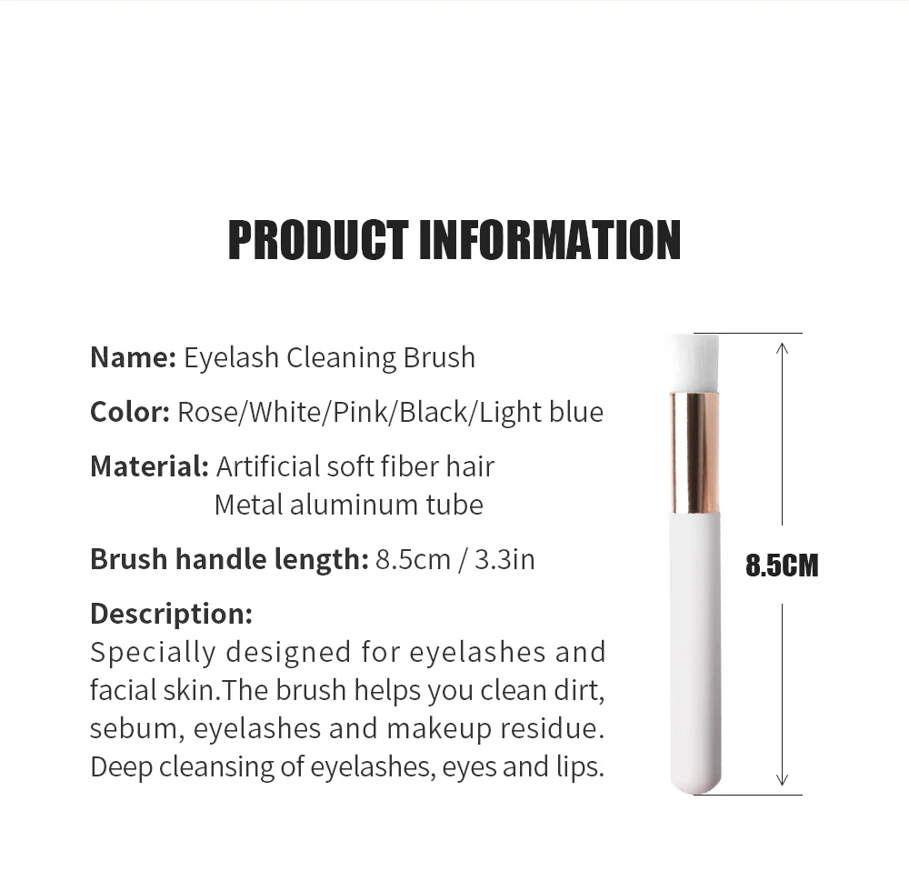 NATUHANA Wimpern-Reinigungsbürste Großhandel Wimpernshampoo Reinigungssets Augenschaumreiniger Make-up-Pinsel Professionelle Make-up-Tools – Detail 6