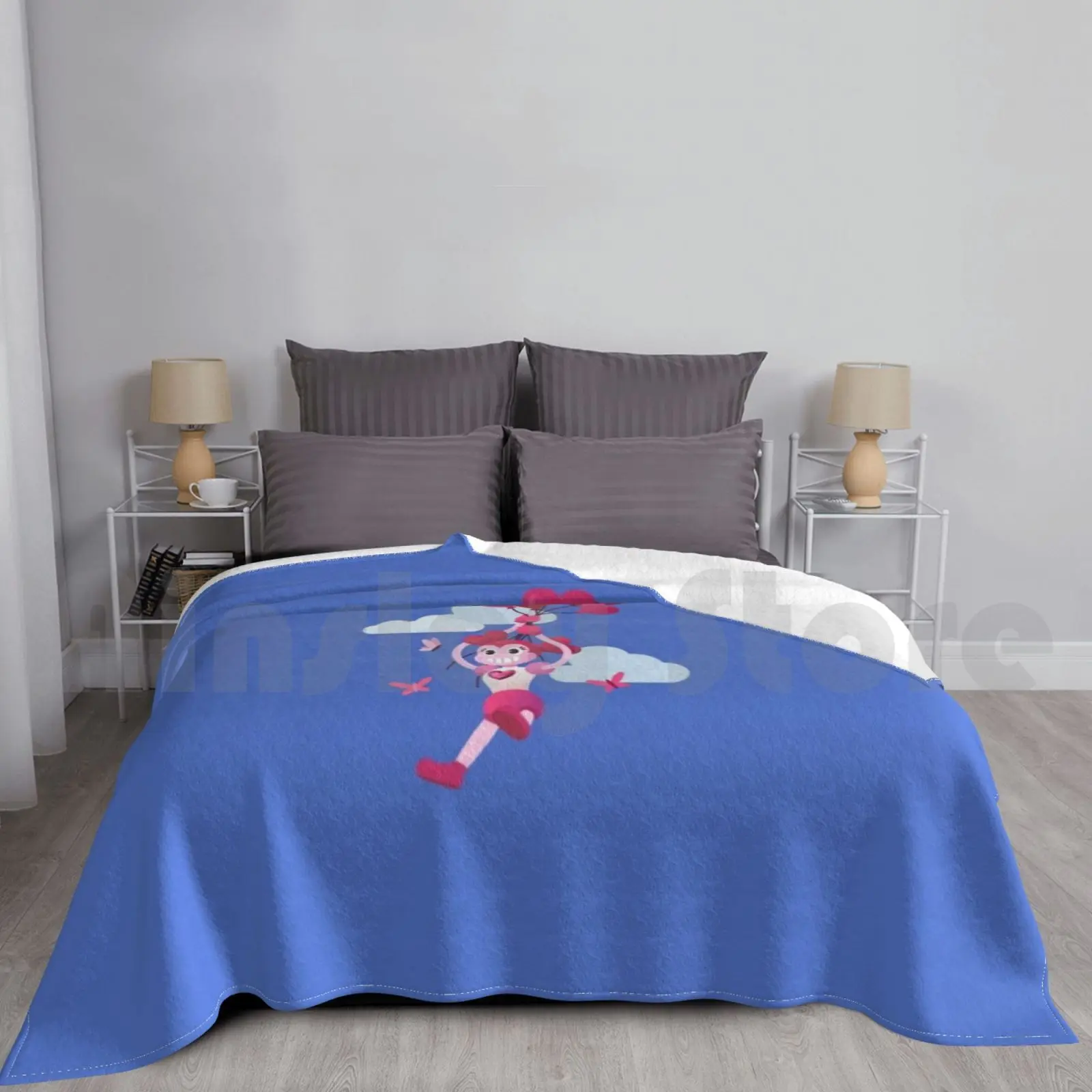 Spinel Balloons Blanket For Sofa Bed Travel Steven Universe Spinel Balloons Hearts Love Cheer Up Flying Smile