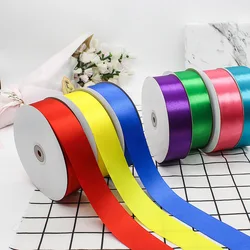 100Yards 4cm Silk Stain Ribbon Lace Trim Wedding Party Decoration Christmas Flower Gifts DIY Gift Packing Red Pink White