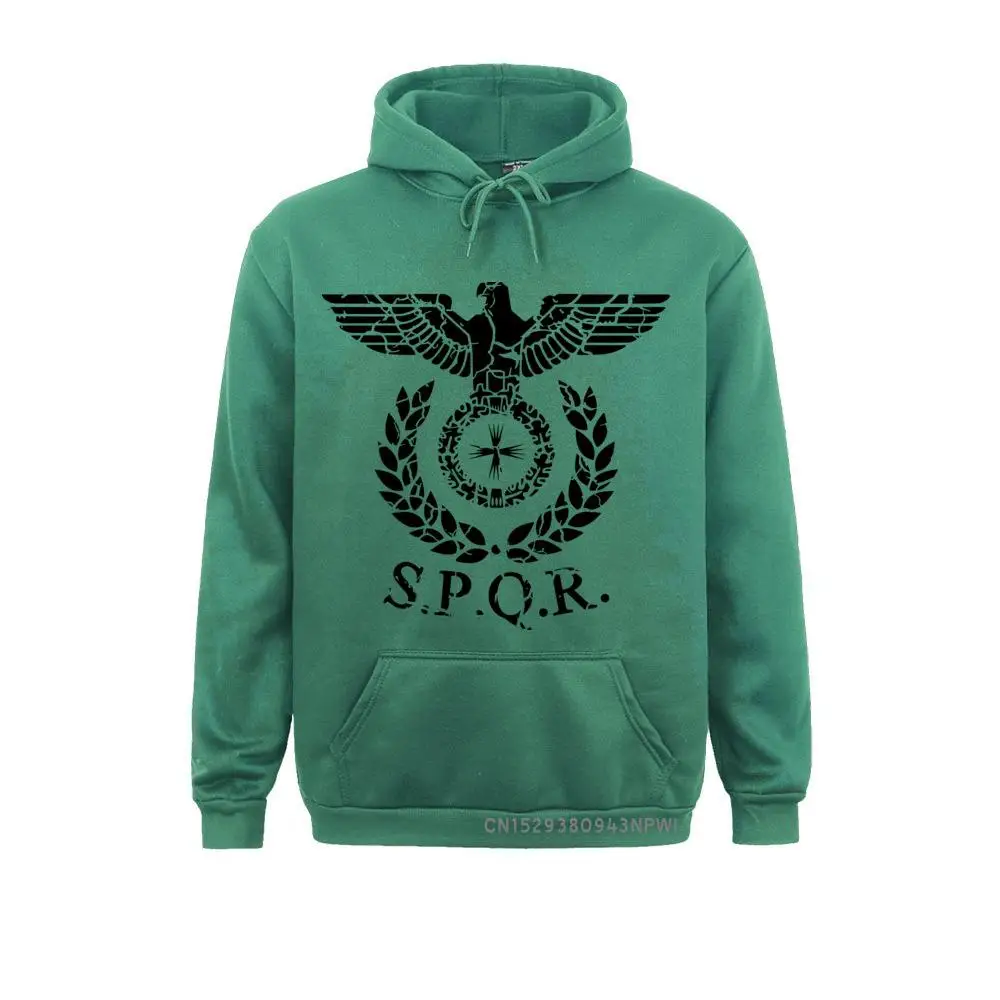 Men Hoodie SPQR Roman Gladiator Imperial Golden Eagle 2021 Winter Sweatshirt Mens Casual Short Hood Hoodies Harajuku Sweats