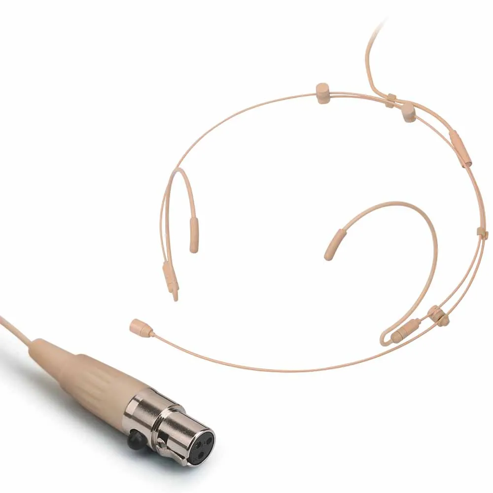 Auriculares ajustables con micrófono condensador omnidireccional para niños y estudiantes Micrófono de cabeza Bloqueable, 4 pines, 3 pines, XLR,