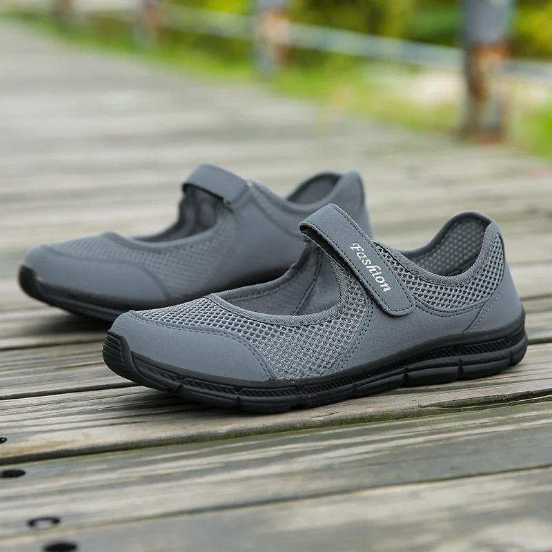 Tênis respirável malha para mulheres, sapatos de verão, vulcanizar, andar, para senhoras