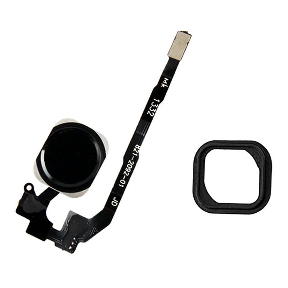 Touch ID Sensor Home Button Main Key Flex Cable With Rubber Gasket Replacement For iPhone 5S And SE