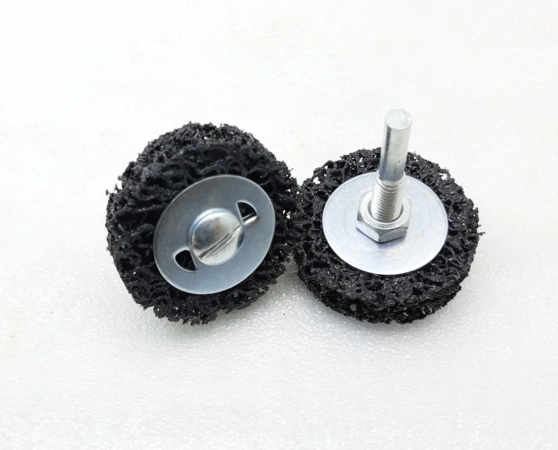 2pcs 50/75mm 46 กรวดทำความสะอาดล้อเจาะRust Removal DiscสีPeelingล้อขัด