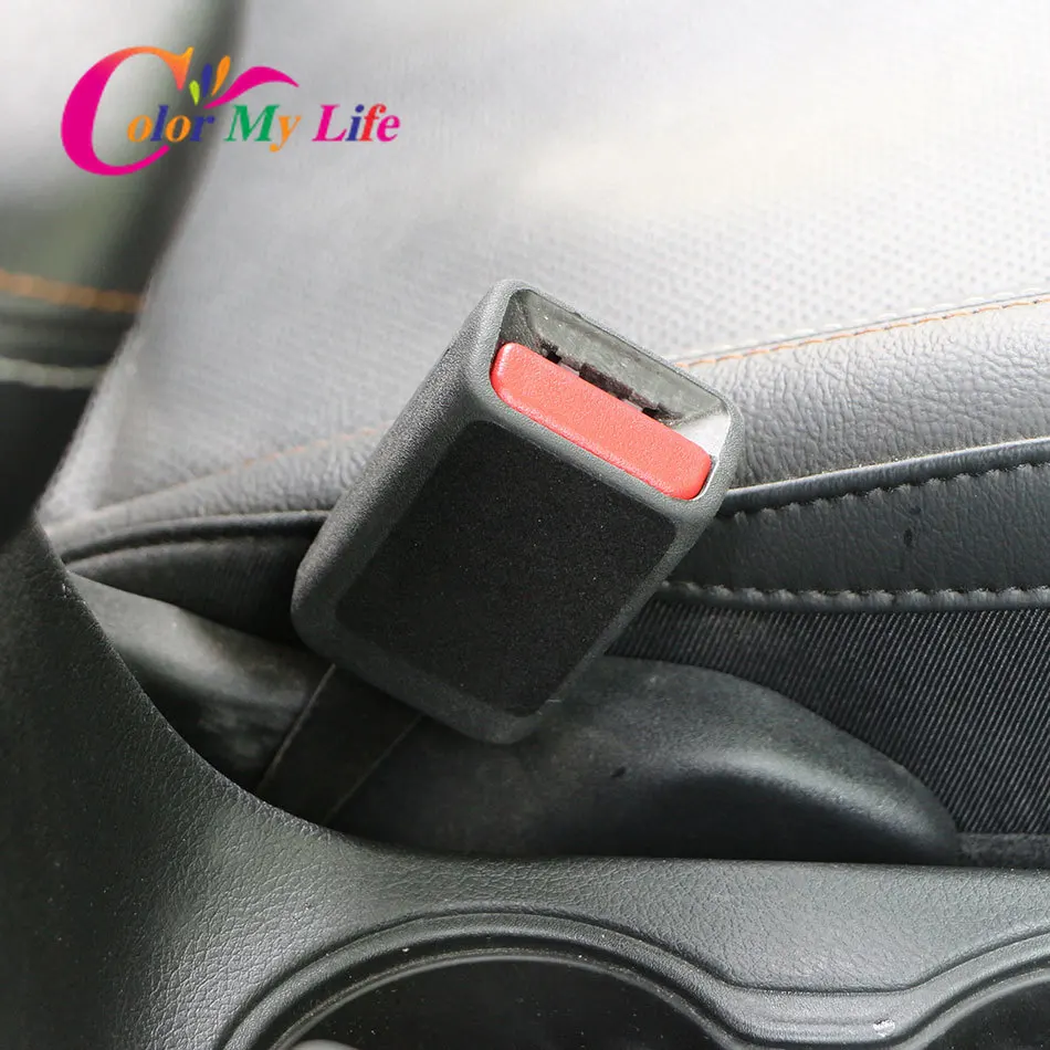 For AUDI BMW Renault Opel Lada Fiat Mazda Toyota Seat Nissan Kia 2Pcs Car Safety Belt Buckle Anti-collision Anti Noise Stickers