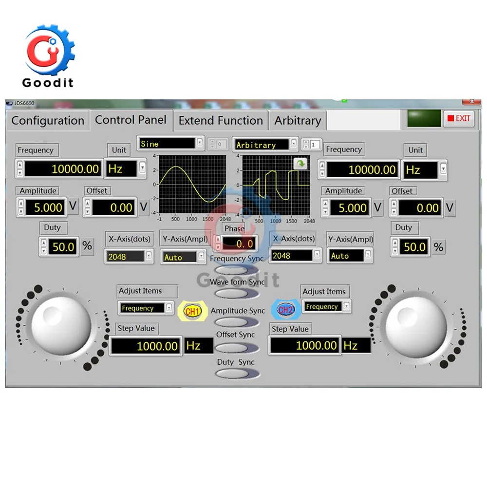 JDS6600-15MHz Full Digital Control DDS Function Dual Channel Function Arbitrary Waveform Signal Generator with TFT LCD Display