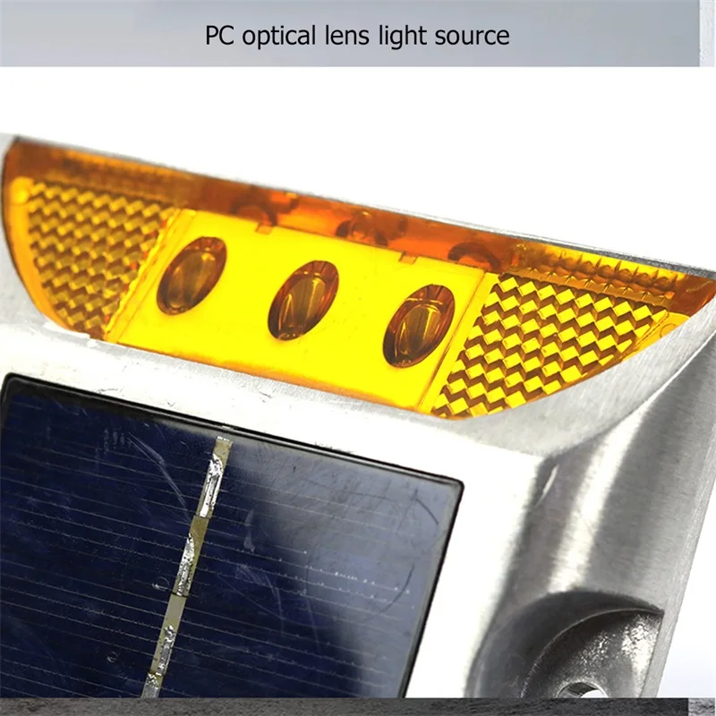 Ourfeng Solar Indicator Lichten Strobe Aluminium Led Waterdichte IP68 Druksterkte En Stofdicht Knipperend Stoplicht