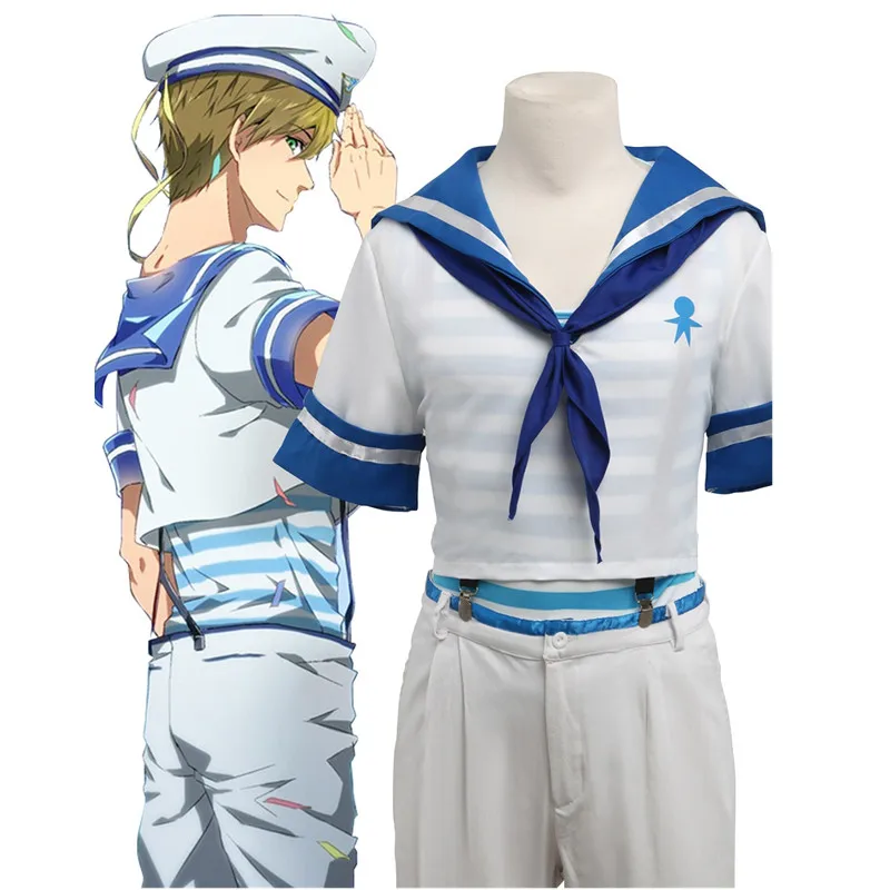 Free!Iwatobi Swim Club Cosplay Haruka Nanase Sailor Uniform Costume