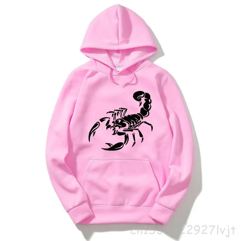 Hooded Pullover Hoodie Scorpion Print Hooded Custom Sweatshirt Fashion Hipster Sportsuit Hoodie Streetwear