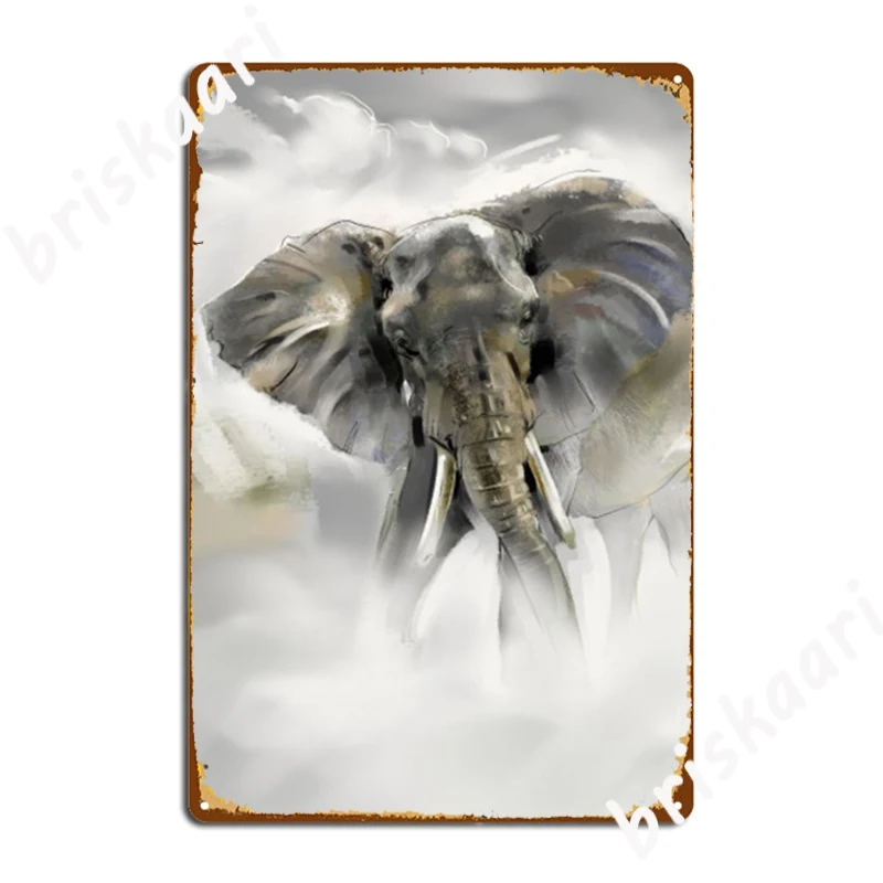 

African Elephant Metal Signs Custom pub Garage Cinema Living Room Wall Decor Tin sign Posters