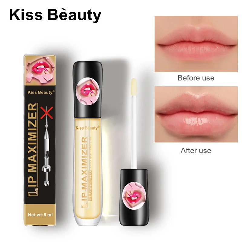 Instant Volumising Lips Plumper Repairing Reduce Lip Fine Lines Mask Longa Duração Hidratante Care Lip Oil Sexy Plump Serum 5ml