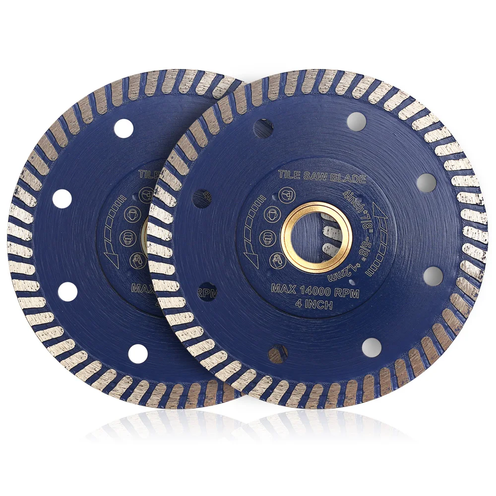 105mm 4 In disco diamantato sottile disco diamantato Super sottile Turbo lama diamantata lama diamantata per il taglio di piastrelle In ceramica di marmo granito