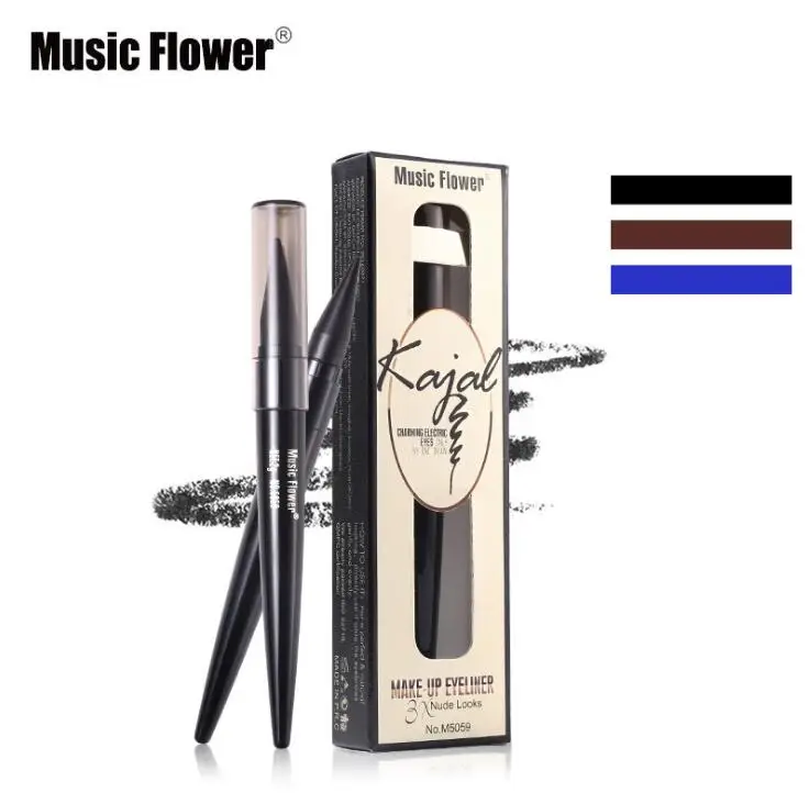 Music Flower makeup Eyeliner and Eyebrow Cream waterproof kajal