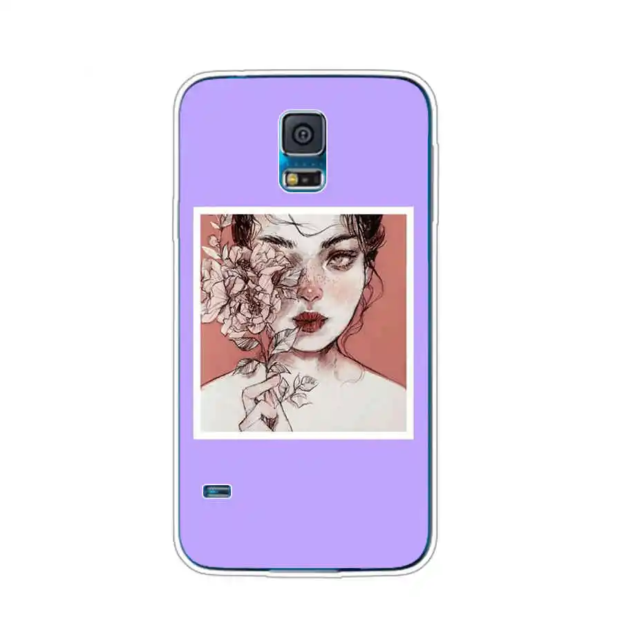 Funda de silicona para Samsung Galaxy S5, cubierta de teléfono para Samsung S5 Neo, Capa para Samsung S5 i9600, bolsa de pintura de SM-G900F
