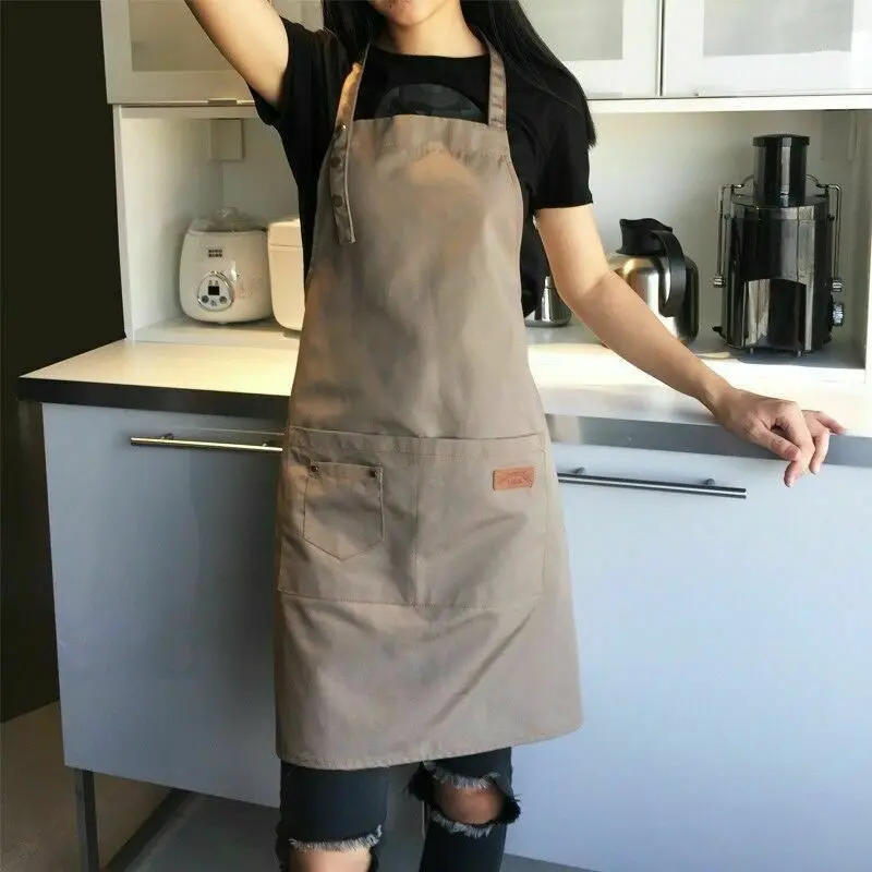 Pure Color Cooking Kitchen Apron For Woman Men Chef Waiter Cafe Shop BBQ Hairdresser Aprons Bibs Kitchen Accessory Dropshipping