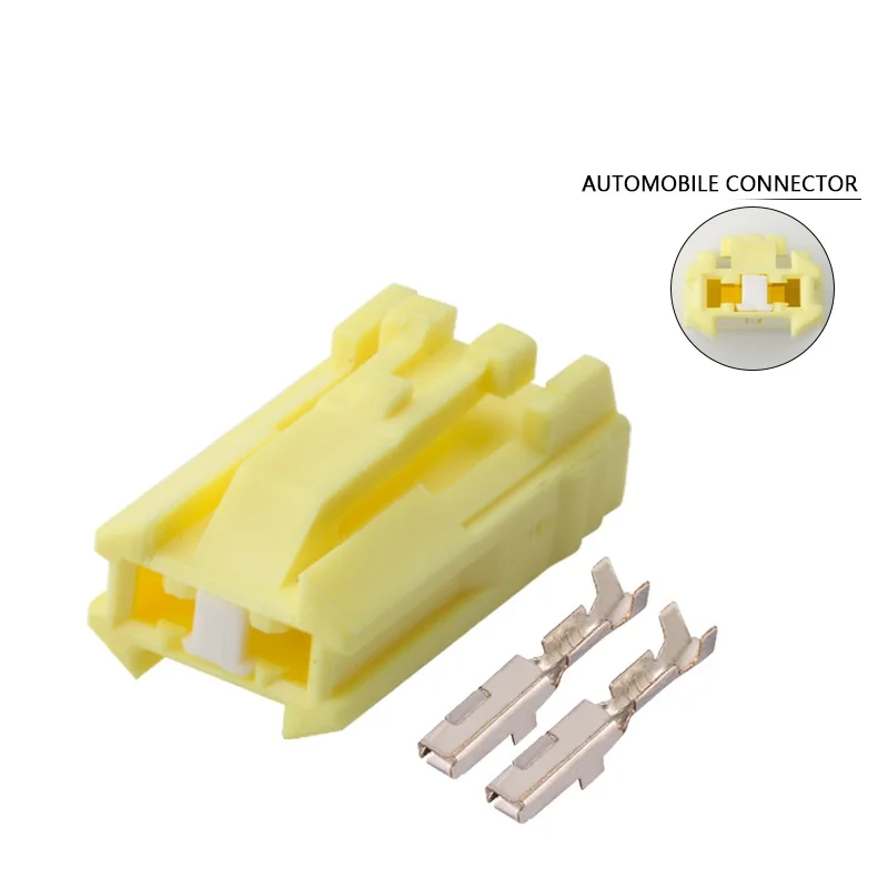 

100 Sets 2 Pin Car License Plate Light Connector High Position Brake Light Wiring Plug MG610850-4 7283-8123-40