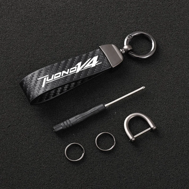 

Motorcycle leather keychain leather keychain is suitable for Aprilia racing TUONO V4 polyester motorcycle accessories