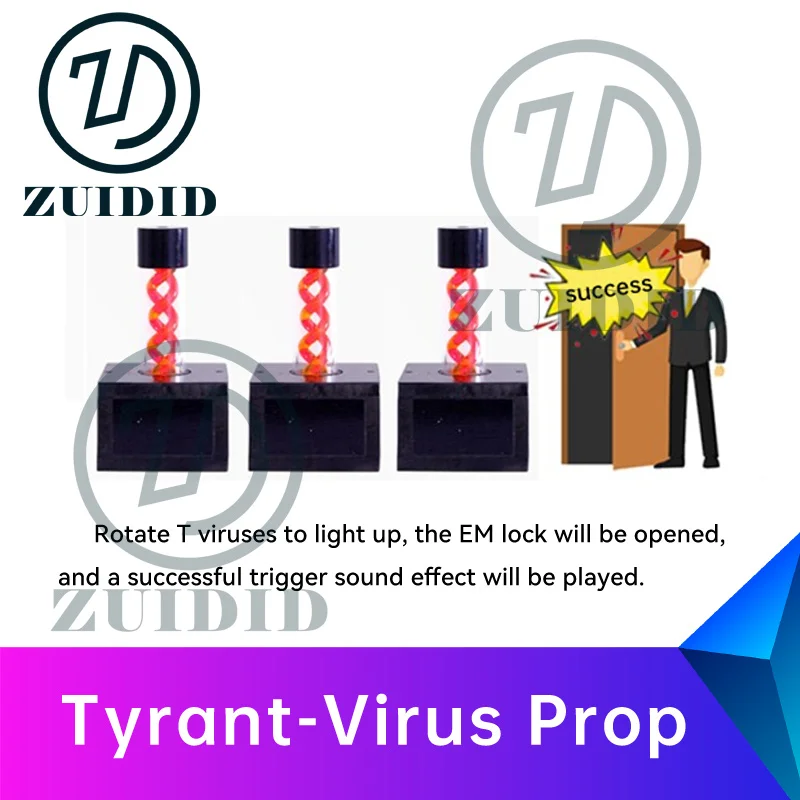 ZUIDID escape room props put all into the base andl ight up to unlock real life escape game