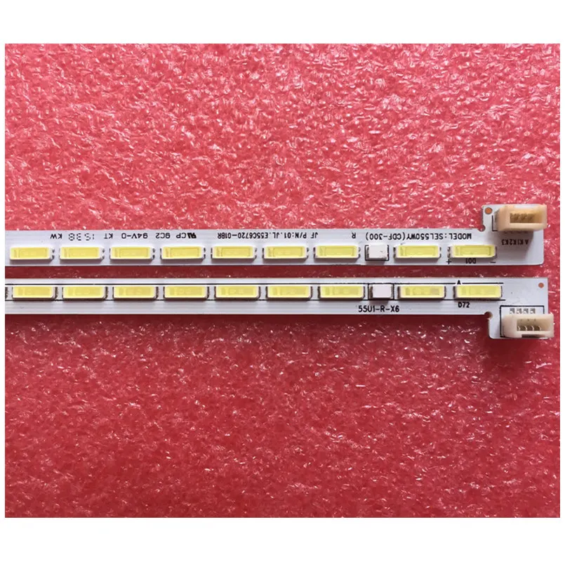 FOR SKYWORTH 55E690U 55U1-R-X6  SEL550WY(CDF-300)  72LED  606MM 55 inch use   100%new LCD TV backlight bar  left + right