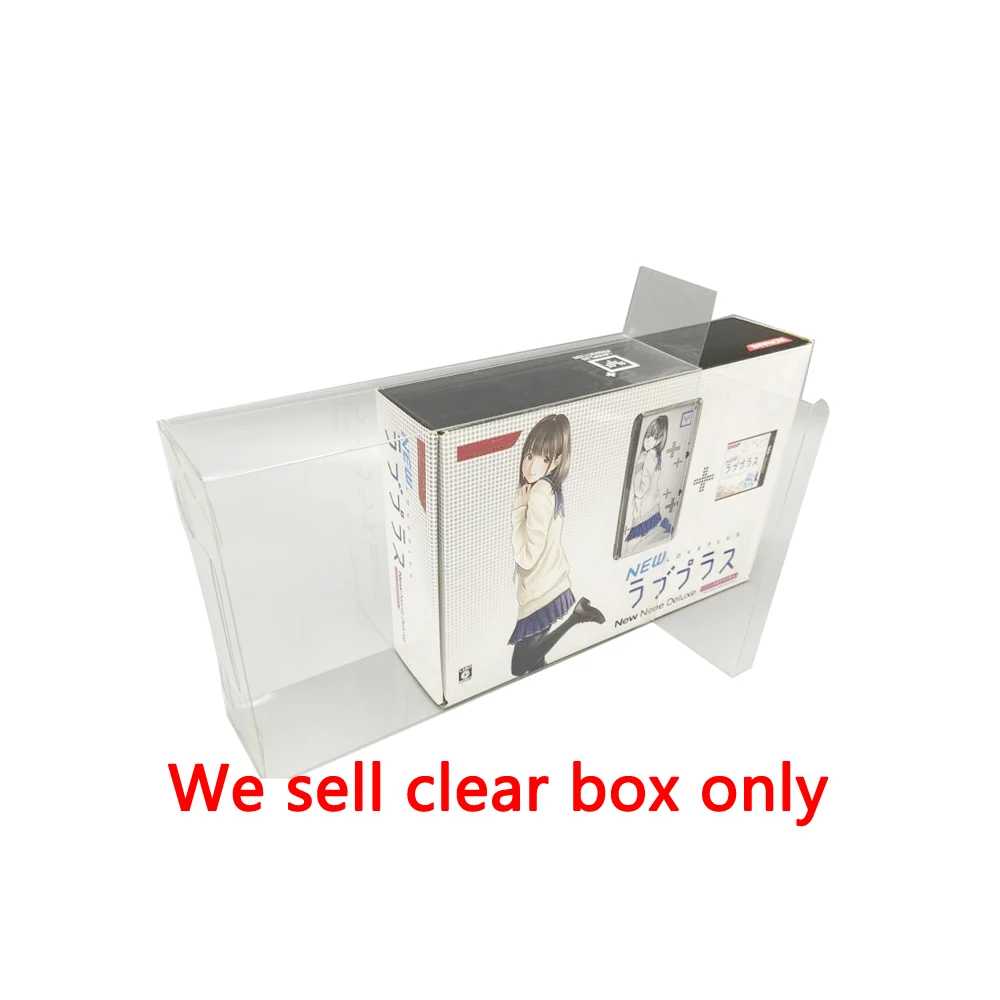 Caja de exhibición transparente de PET, caja de colección, caja de almacenamiento para caja protectora de juegos 3DS, edición limitada