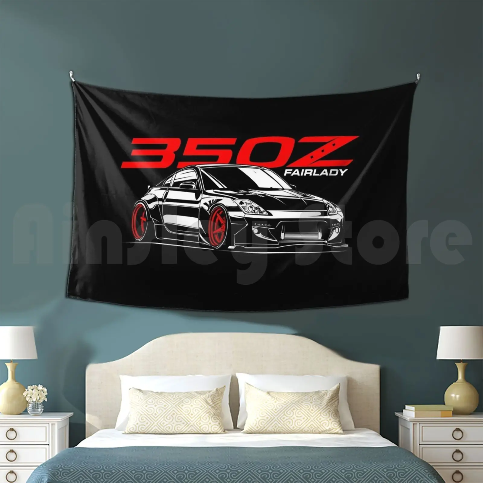Fairlady 350z Die Cast Car-Diecast Cartoon Design Tapestry Living Room Bedroom 2030 Car Toy Diecast Toy Car