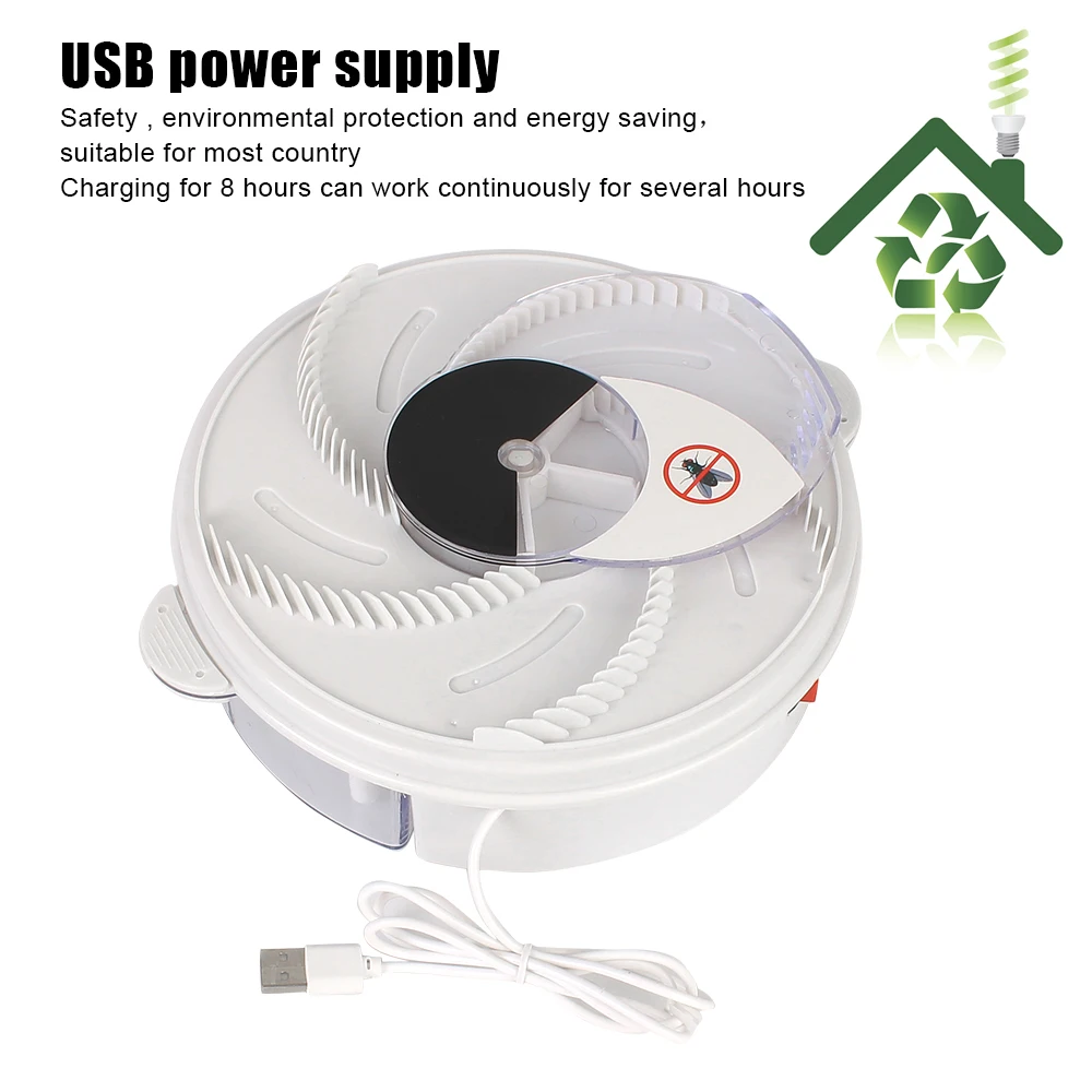 Indoor Outdoor Electric Pest Killer Fly Trap USB Insect Pest Catcher Pest Reject Control Repeller Automatic Flycatcher