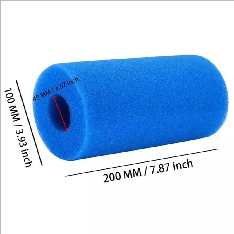 1PC Swimming Pool Filter Sponge Reusable Sponge Swimming Pools Leave Stain Suitable Bubble Pure SPA For Filter Pool Accessories