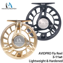 Maximumcatch AVIDPRO 3-9wt Lightweight Hardened Fly Fishing Reel Physical CNC Machined 6061T6 Aluminum Robust Fly Reel