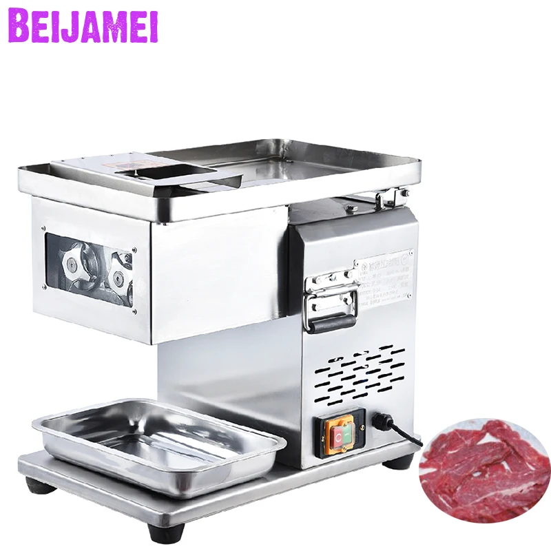 BEIJAMEI Factory Meat Cutter Slicer Dicer Electric Commercial Meat Grinders Machine Sliced Shred Mincer Meat Machine