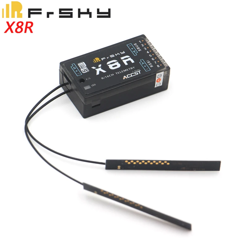 

100% NEW Original FrSky X8R 2.4G Receiver 8/16CH for Taranis X9D PLUS-PCB Antenna X7 X12S D16 transmitter FCC