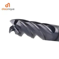 Tungsten Carbide End Mill For stainless steel 4 Flutes CNC Solid Carbide Milling cutter for HRC48 stainless steel machining