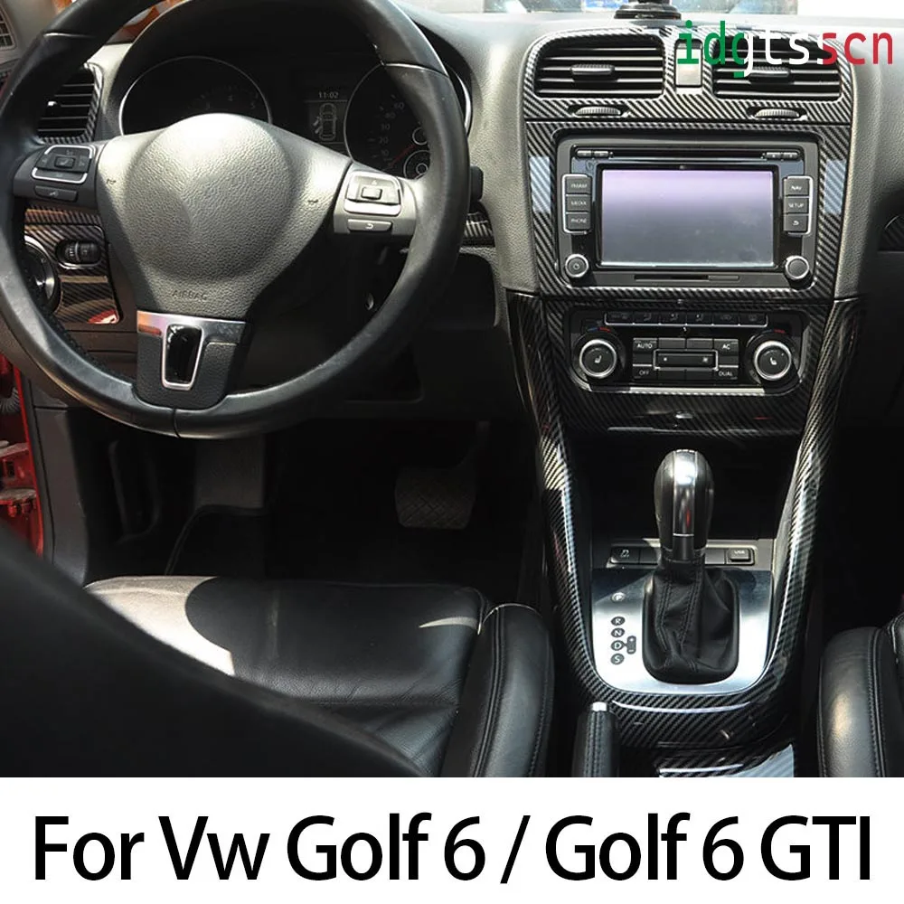 Copertura In Fibra Di Carbonio Per Console Centrale Kia EV6 2022-2023 LHD, In ABS, Antigraffio E Facile Da Pulire