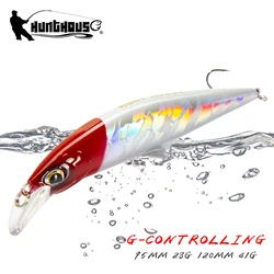 Hunthouse Fishing Lures Sinking Minnow Lure 95mm 120mm Long Casting Hard Bait Artificial Swimbait Jerkbaits For Bass Tackle