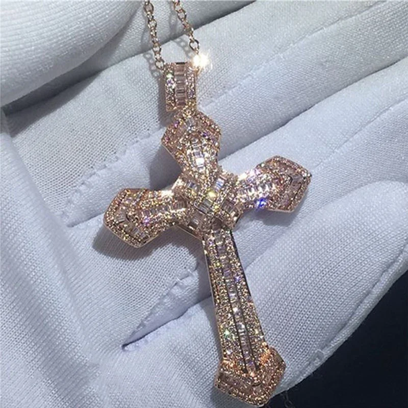 Egyptian Stainless Steel Christ Cross Necklace Fashionable Income God's Blessing The Best Gift for a Happy and Peaceful Life