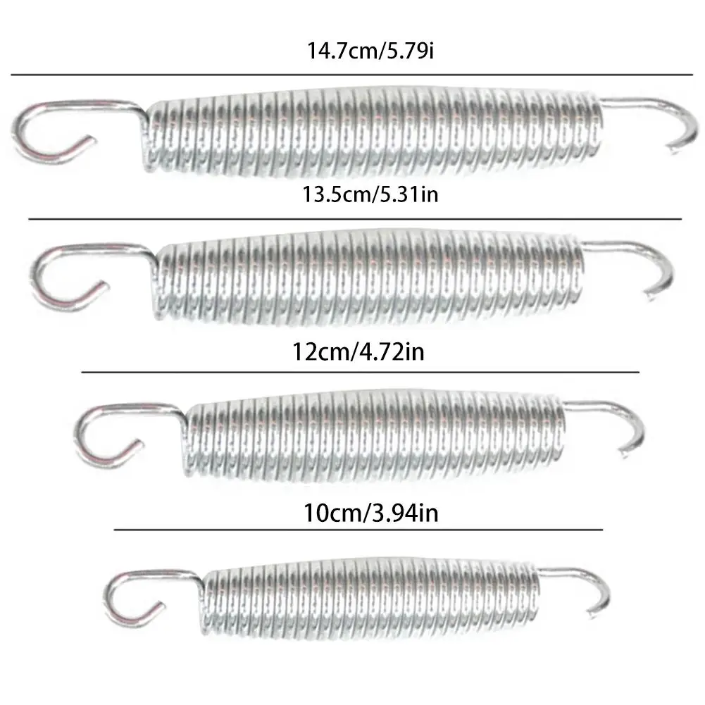 10PCS Trampoline Springs Stainless Steel Tension Spring Versatile Double Hook Spring Sturdy Extension Spring for Home Store Use