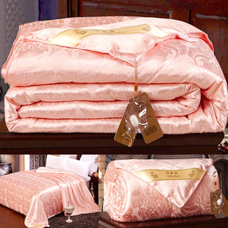 spring autumn mulberry silk quilts comforter natural royal silk Duvets summer Air Conditioner Quilt twin king queen full size