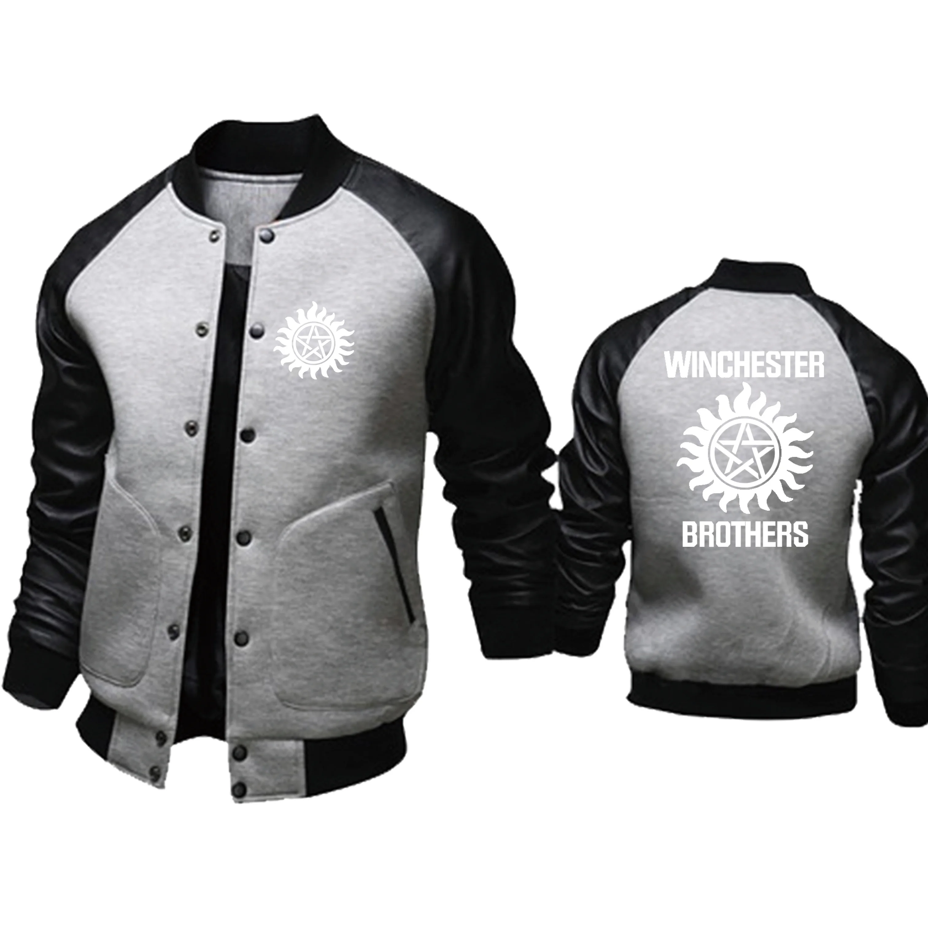 new spring autumn Supernatural Men's pullover Winchester Bros Harajuku high quality Cotton Casual Men's Jacket Wear