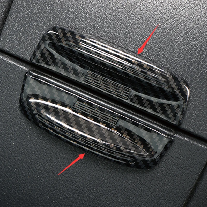 For Toyota Highlander Kluger 2014 2015 2016 2017 2018 2019 2020 ABS Carbon fiber style Armrest Box Switch Cover Trim