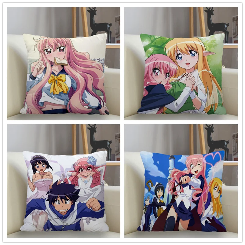 Musife Zero no Tsukaima Pillowcase Custom Square Pillow Cover Case Zipper Pillowcase 35*35,40*40,45*45cm Drop Shipping