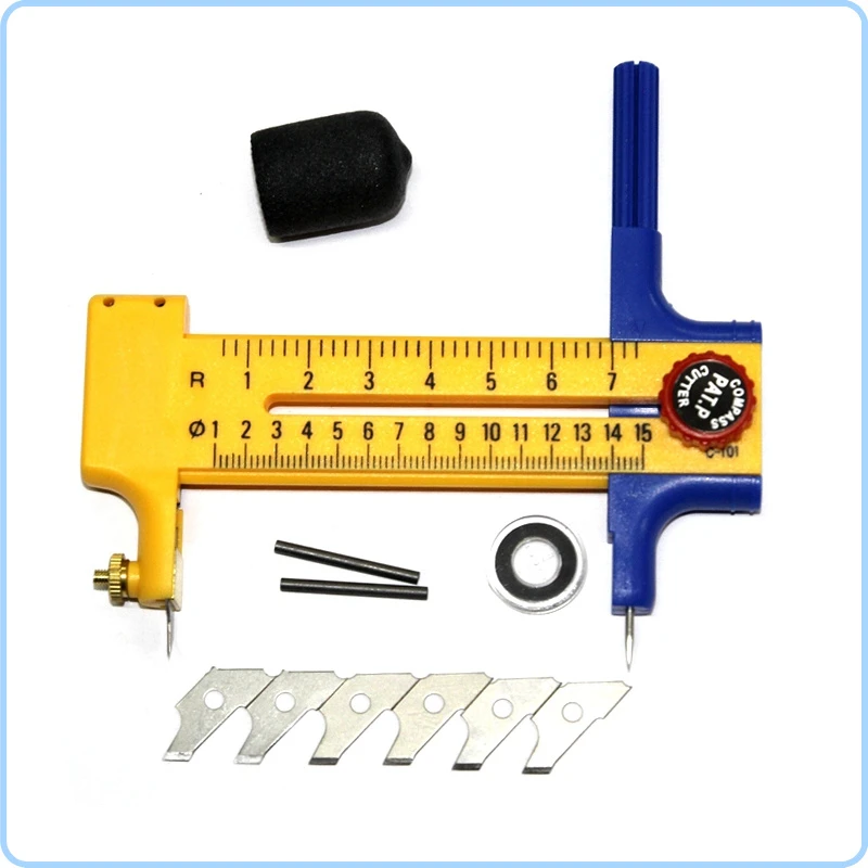 Dafa Kompas Cutter Spare Blades Voor Snijden Papers/Films/Leer Rvs Cut Cirkel Mes