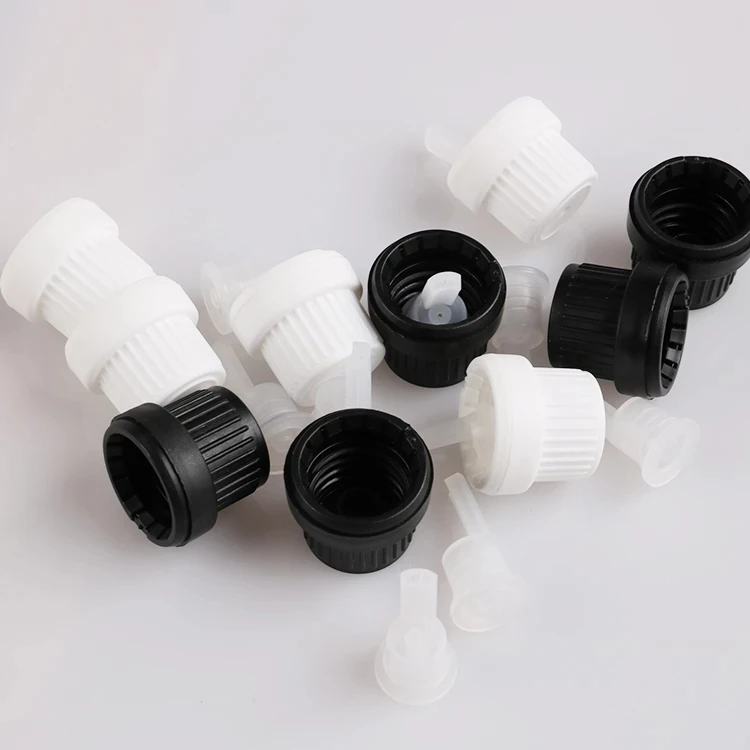 18mm Plastic Cap with Drop Plug for Essential Oil Bottle, Screw Tamper Evident Cap for 5ml/10ml/15ml/20ml/30ml/50ml/100ml Bottle