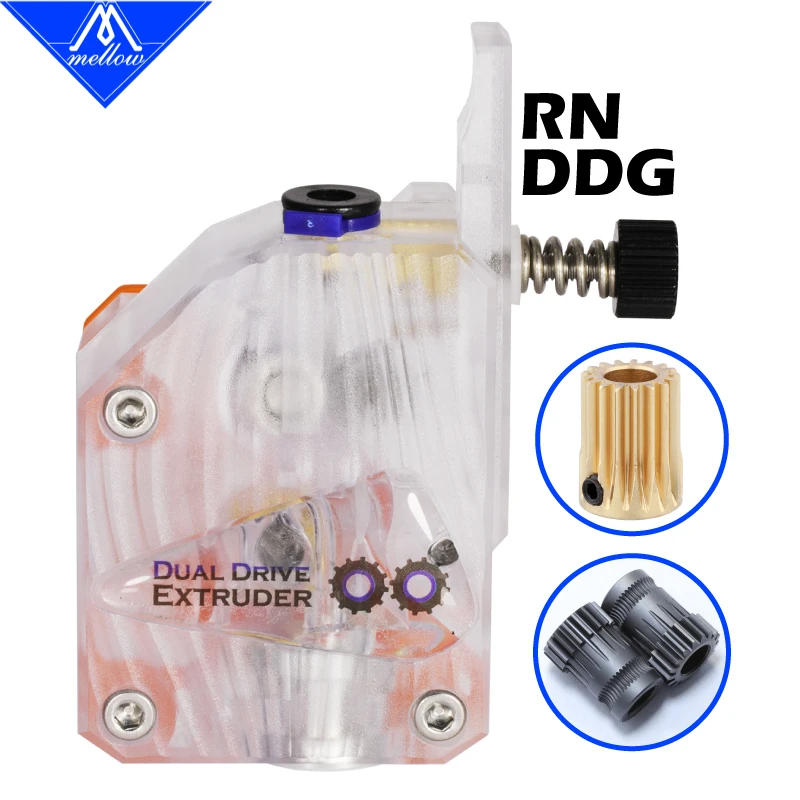 Mellow Bowden NF Nitrogen-Based Chain RN-DDG Extruder Dual Drive Gear For 3D Printer Ender 3 Blv Mgn Cube Flyingbear Ghost 5