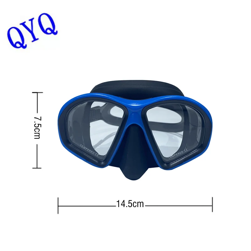 Professionelle Tauchermaske Schnorchelanzug für Erwachsene Silikon-Silikonskirt Taucherbrille Tauchermaske – Detail 1