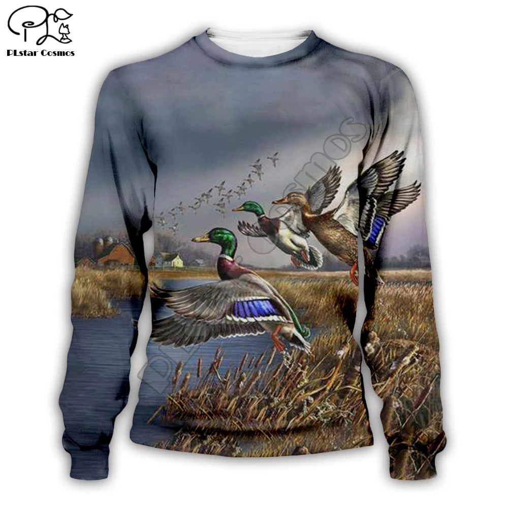 LOVE DUCK ANIMALS ART 3D Print Hoodies 3D Hoodie  Men Women New Fashion Hooded Sweatshirt Long Sleeve Pullover