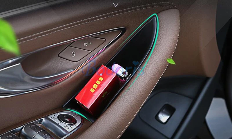 For Mercedes Benz AMG E Class 2016-2021 W213 E200 E300 E400 Car Organizer Door Armrest Storage Box Container Accessories