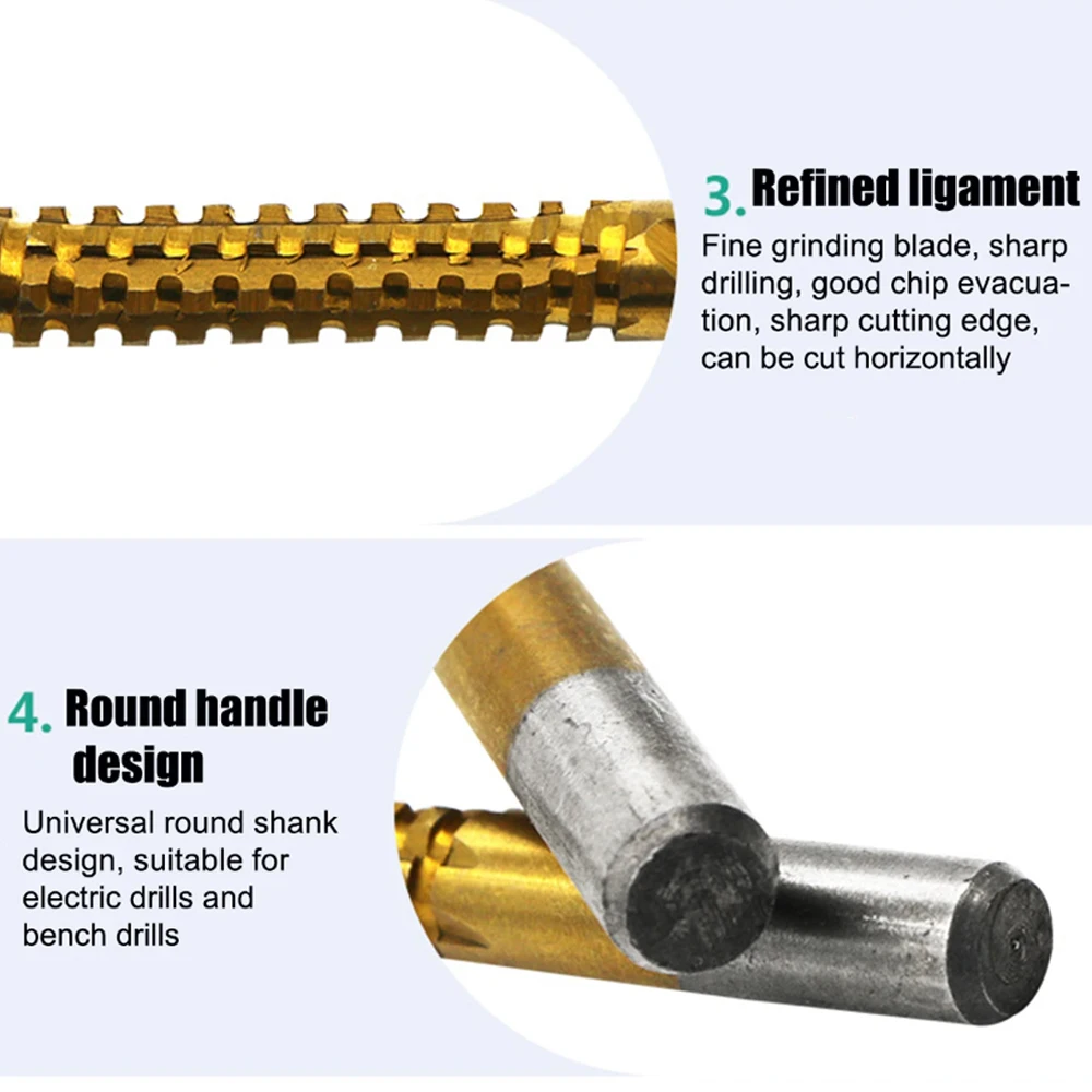 WENXING 10Pcs HSS เจาะชุด Bit 3-13มม.เจาะเหล็กความเร็วสูงสล็อต135องศา Beveled ใบมีด power เจาะเครื่องมือสำหรับไม้โลหะ