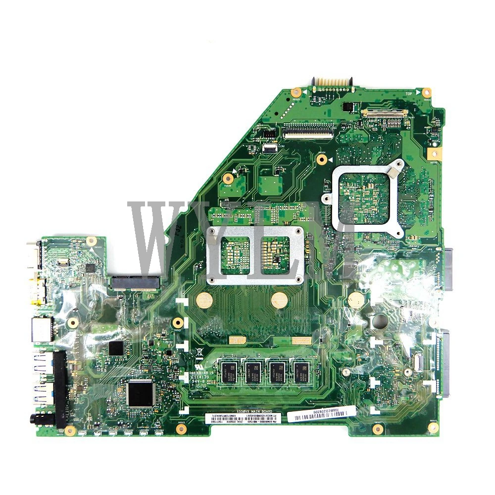 X550VX Laptop Motherboard For Asus K550VX X550VX X550VQ FH5900V Mainboard REV 2.0 GTX950M 8GB RAM i7-6700HQ Used