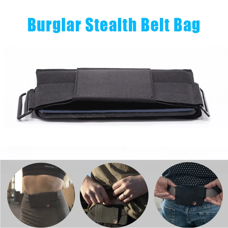 Minimalist Invisible Wallet Portable Durable Waist Bag Lightweight Mini Pouch For Key Card Phone Sports Outdoor Hiking