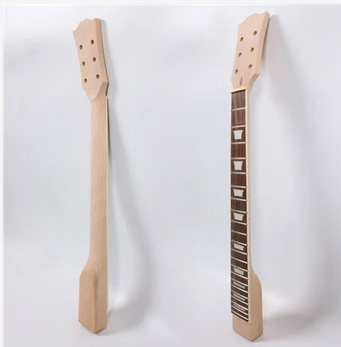 1pcs unfinished electric Guitar neck  mahogany made 22 fret 24.75 inch set in heel width 56mm 42 mm nut